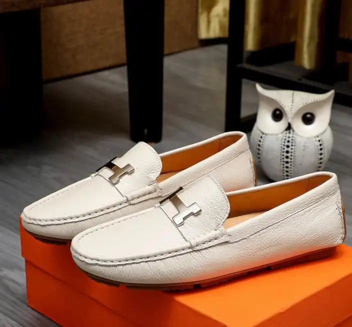 hype Hermes Leather Shoes