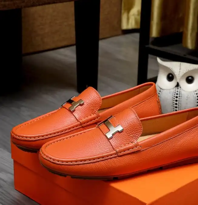 hype Hermes Leather Shoes