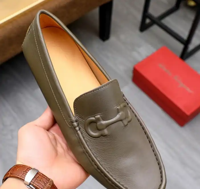 hype Ferragamo Leather Shoes