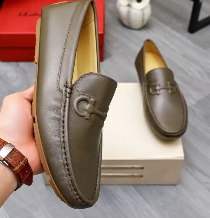 hype Ferragamo Leather Shoes