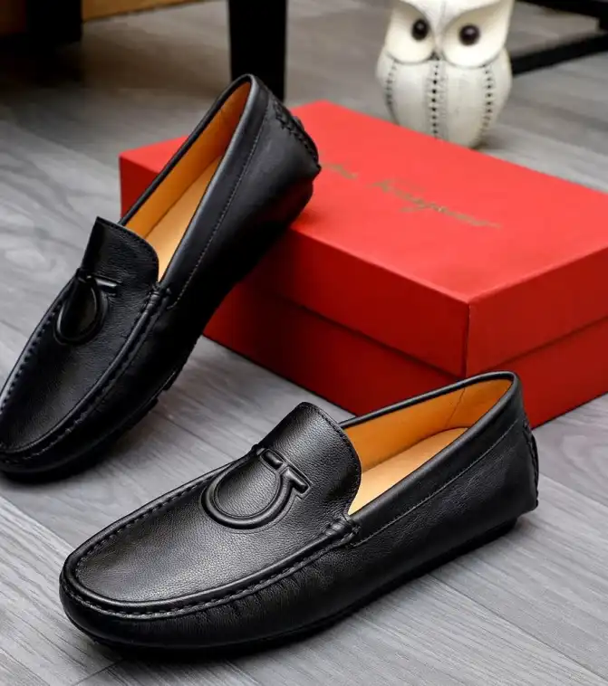 hype Ferragamo Leather Shoes