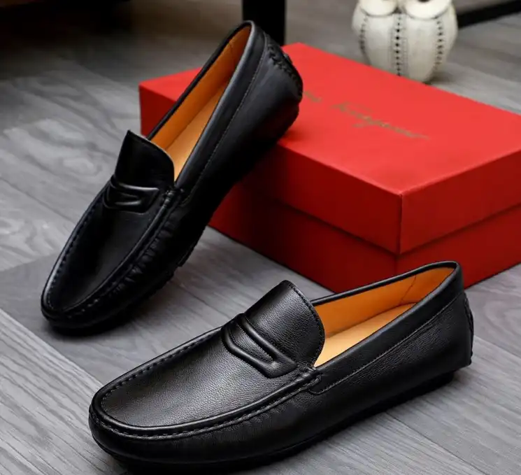 hype Ferragamo Leather Shoes