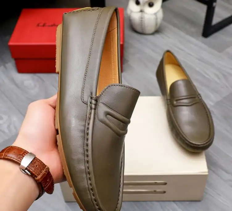 hype Ferragamo Leather Shoes