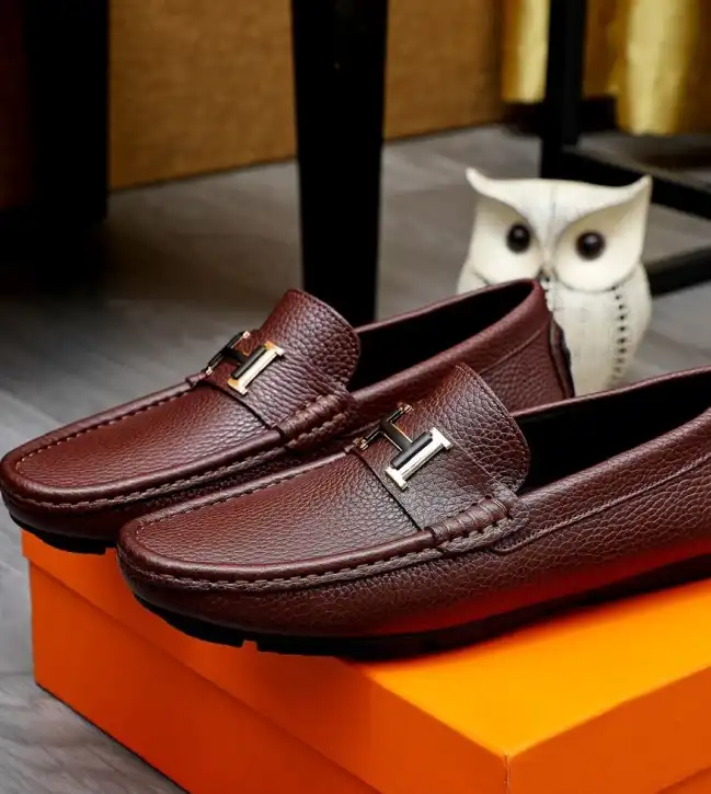 hype Hermes Leather Shoes