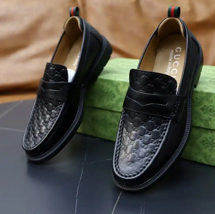 hype Gucci Leather Shoes