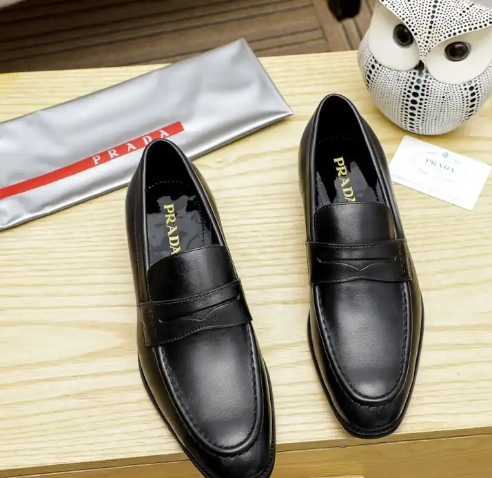 hype Prada Leather Shoes