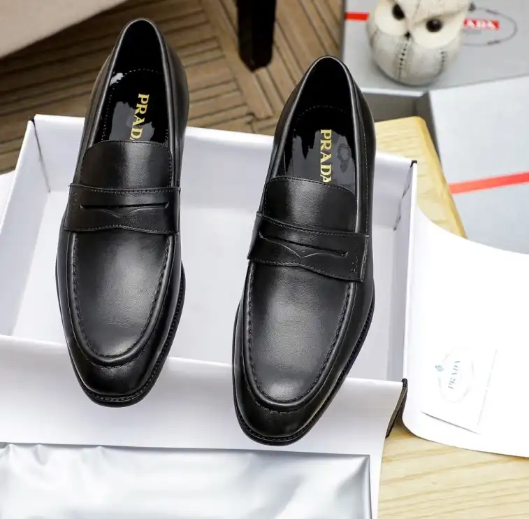 hype Prada Leather Shoes