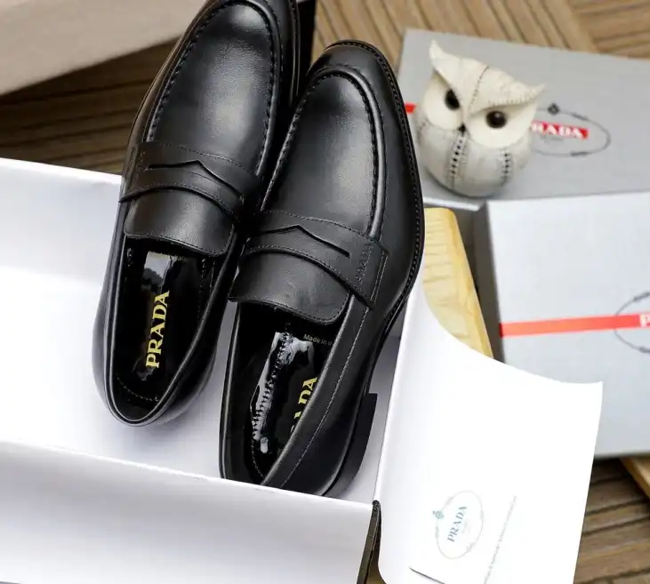 hype Prada Leather Shoes