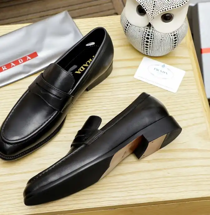 hype Prada Leather Shoes