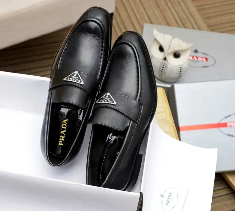 hype Prada Leather Shoes