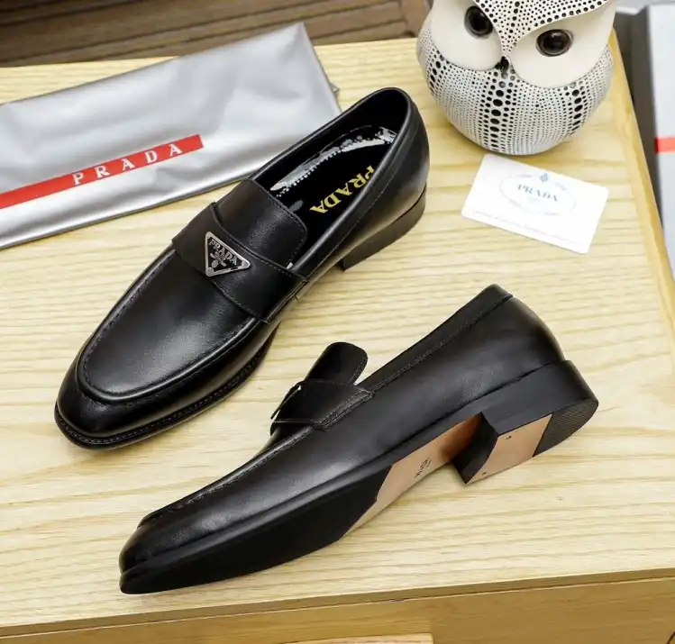 hype Prada Leather Shoes