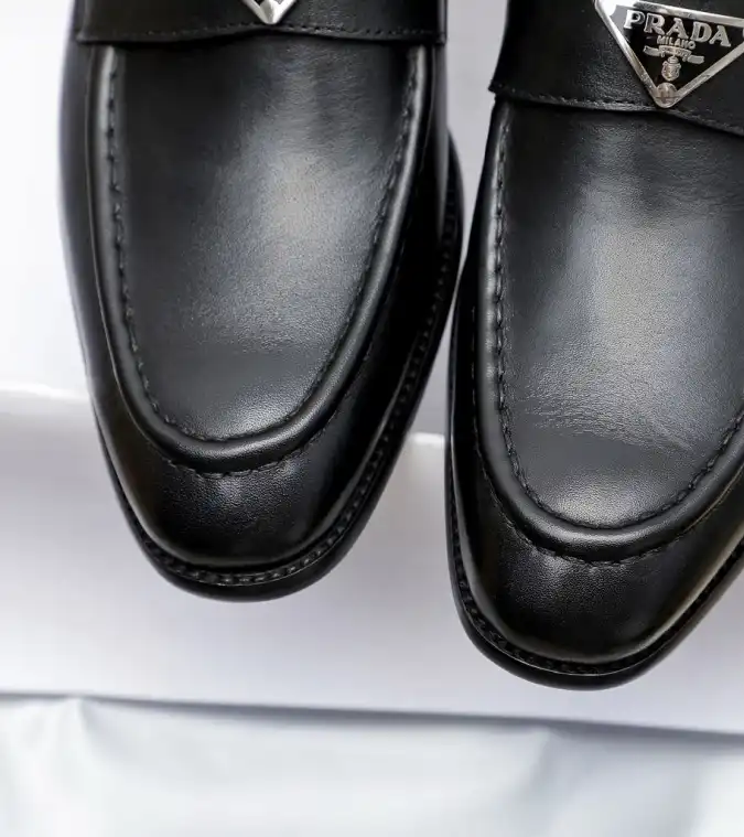 hype Prada Leather Shoes