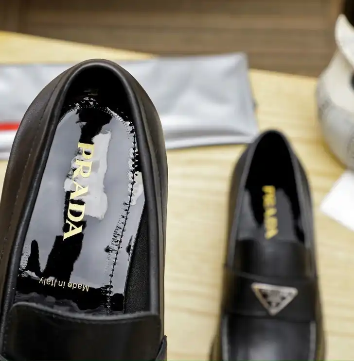 hype Prada Leather Shoes