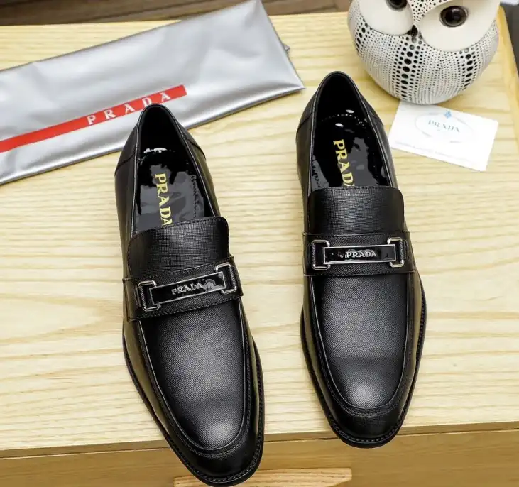 hype Prada Leather Shoes