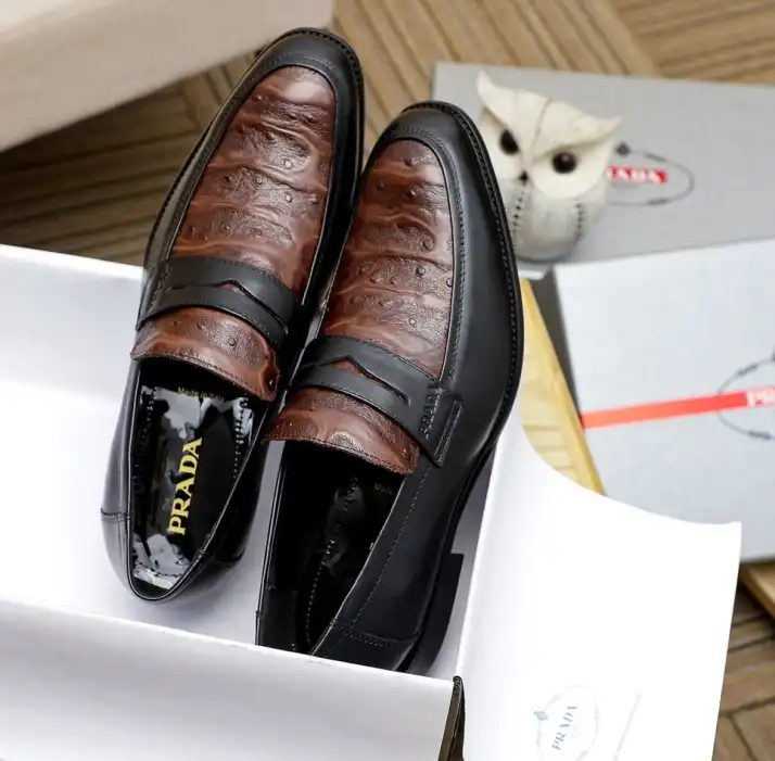 hype Prada Leather Shoes