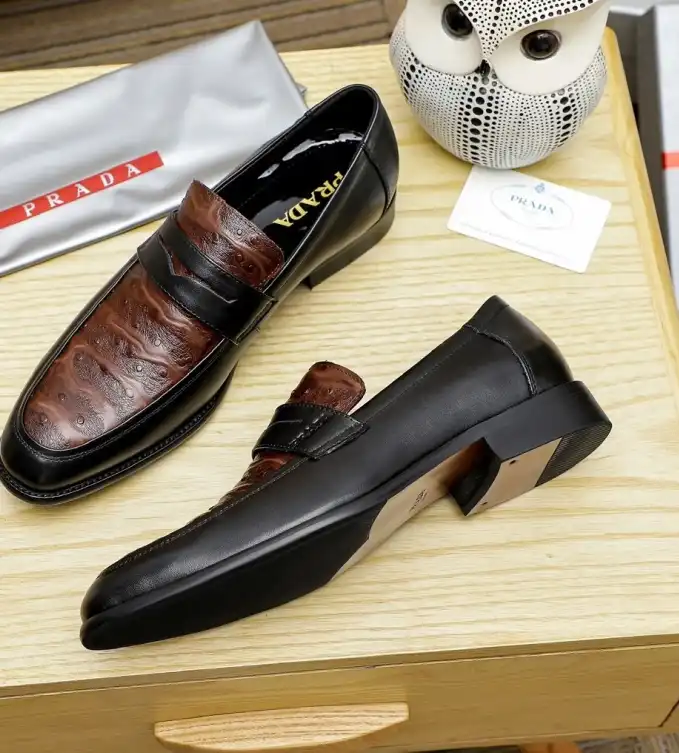 hype Prada Leather Shoes