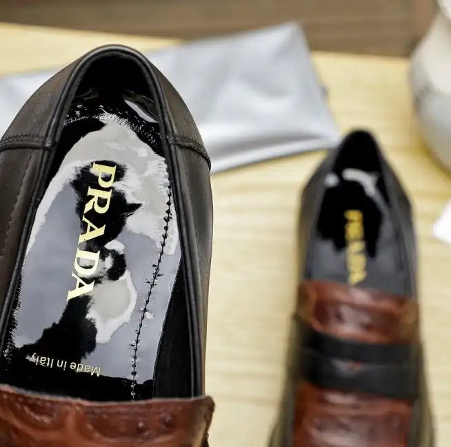 hype Prada Leather Shoes