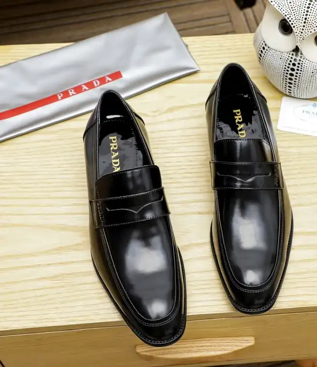 hype Prada Leather Shoes