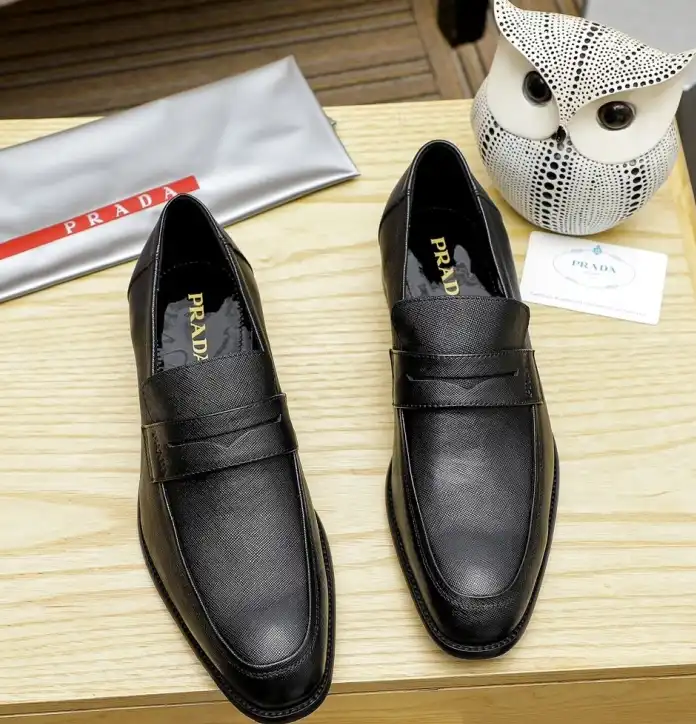 hype Prada Leather Shoes