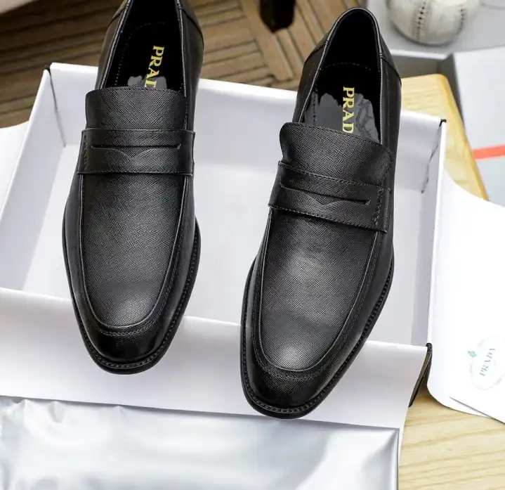 hype Prada Leather Shoes