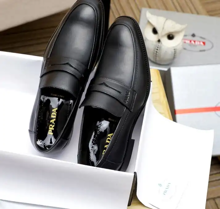 hype Prada Leather Shoes