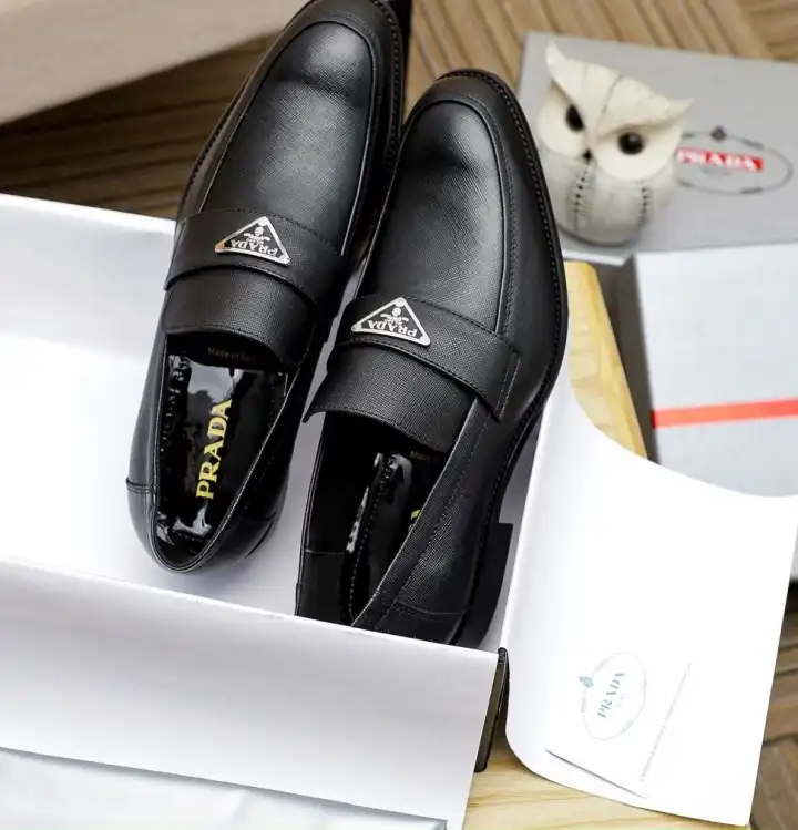 hype Prada Leather Shoes