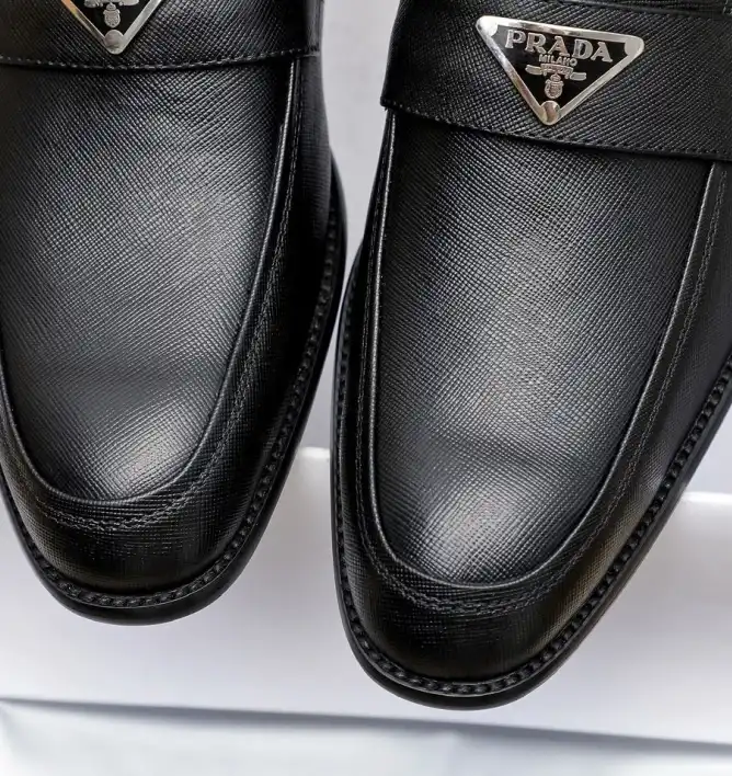 hype Prada Leather Shoes