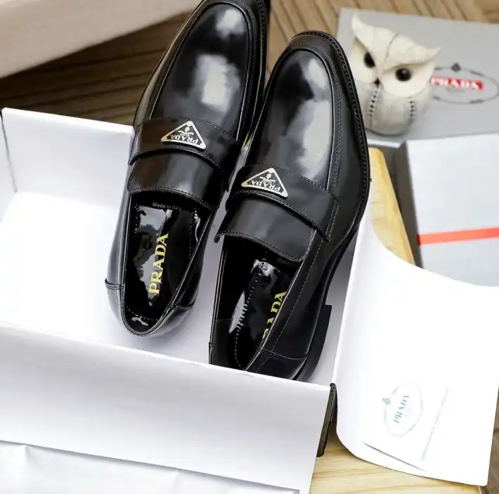 hype Prada Leather Shoes