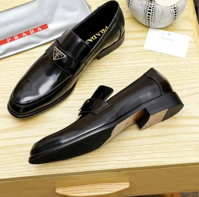 hype Prada Leather Shoes