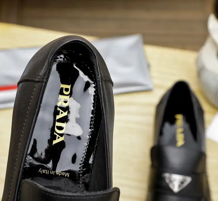 hype Prada Leather Shoes