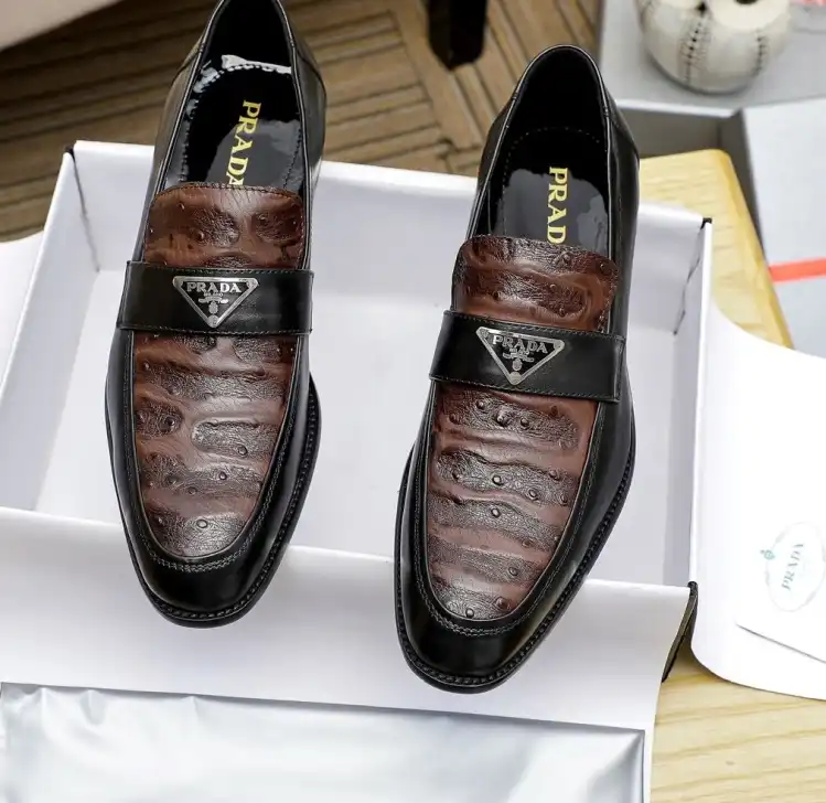 hype Prada Leather Shoes