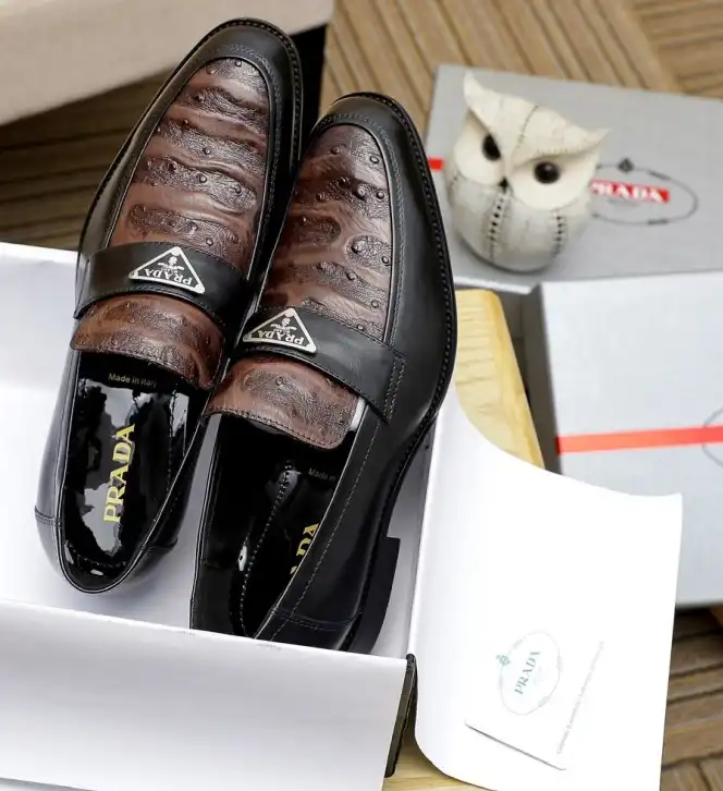 hype Prada Leather Shoes