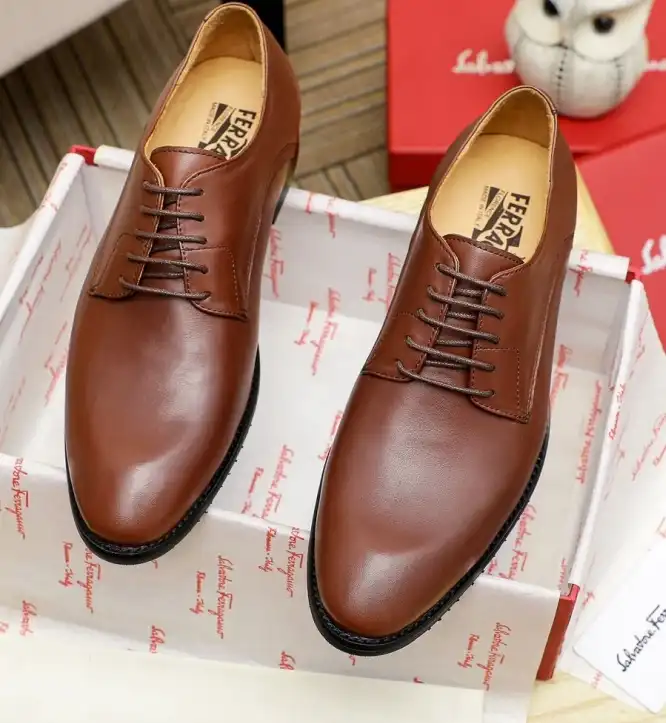 hype Ferragamo Leather Shoes