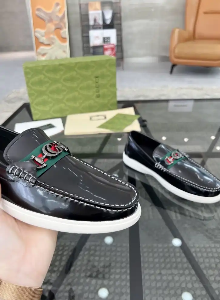 hype Gucci Leather Shoes