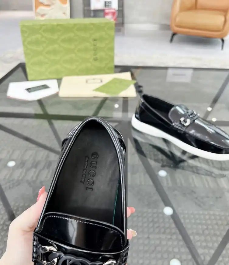 hype Gucci Leather Shoes