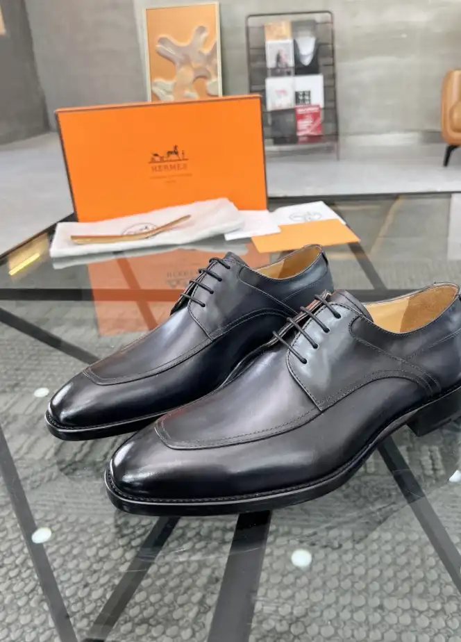 hype Hermes Leather Shoes