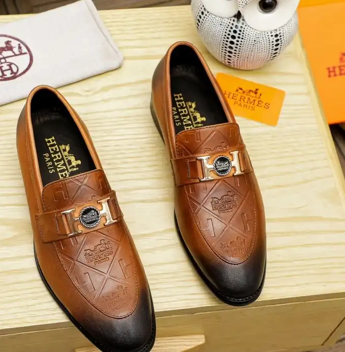 hype Hermes Leather Shoes