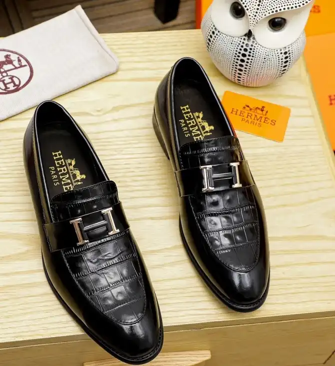 hype Hermes Leather Shoes