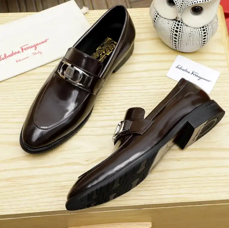 hype Ferragamo Leather Shoes