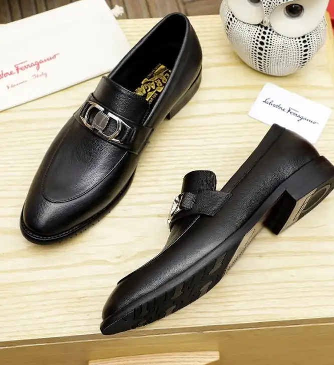 hype Ferragamo Leather Shoes