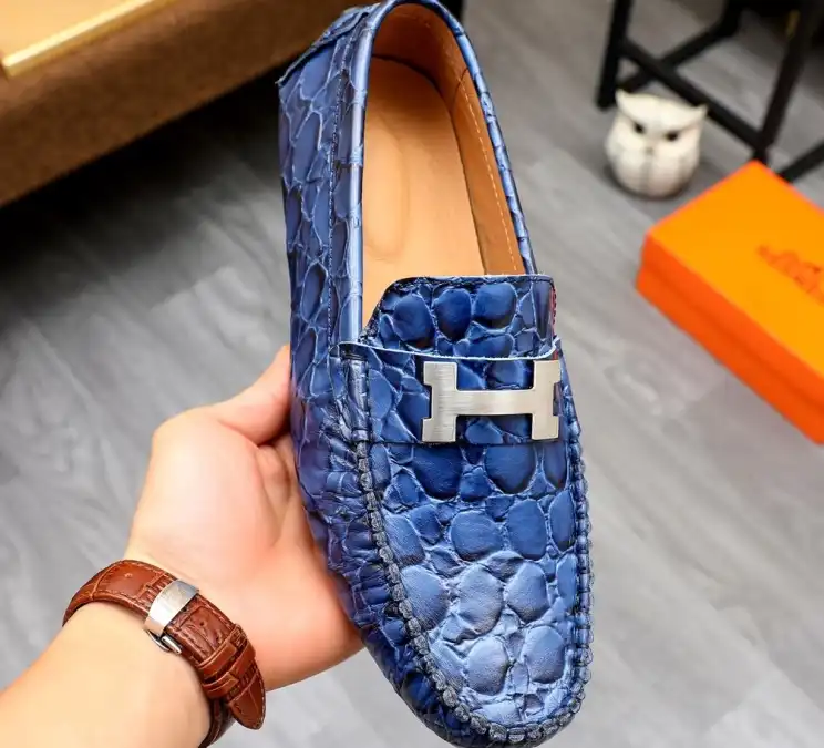 hype Hermes Leather Shoes