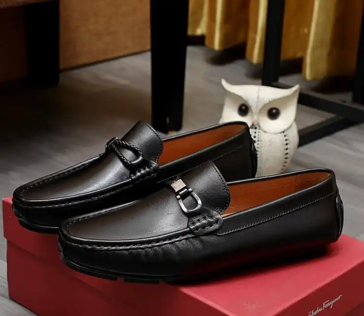 hype Ferragamo Leather Shoes