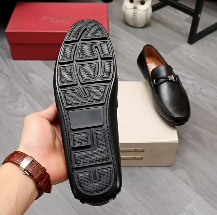 hype Ferragamo Leather Shoes