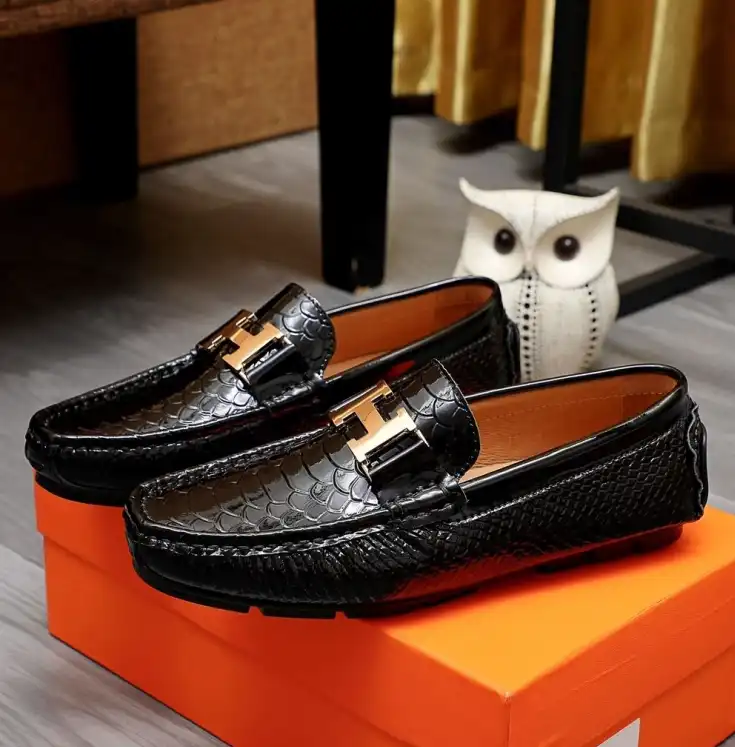 hype Hermes Leather Shoes