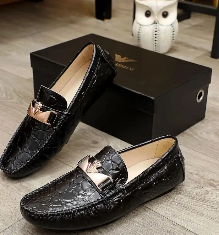 hype Armani Leather Shoes