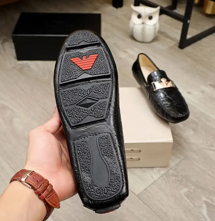 hype Armani Leather Shoes