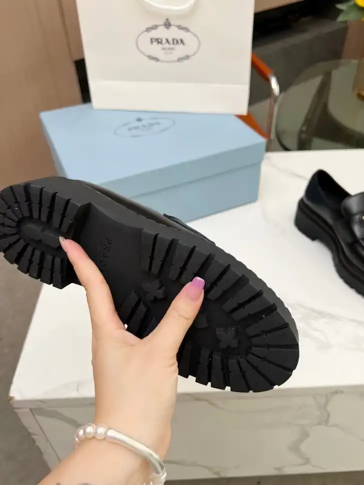 hype Prada Leather Shoes