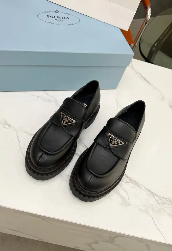 hype Prada Leather Shoes