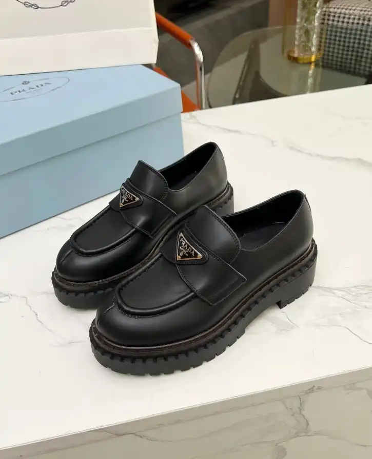 hype Prada Leather Shoes