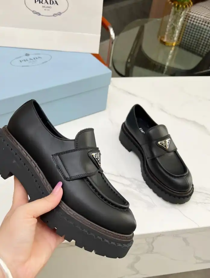 hype Prada Leather Shoes